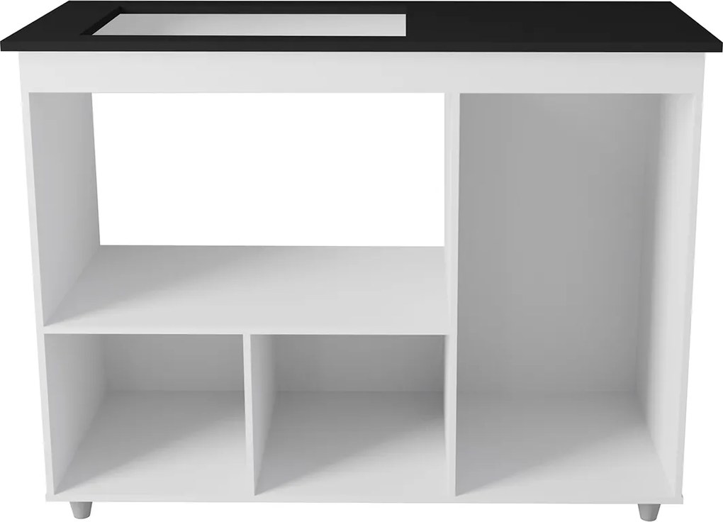 Balcão Dália Para Cooktop 5 Bocas 3 Portas Cozinha MB1 120cm