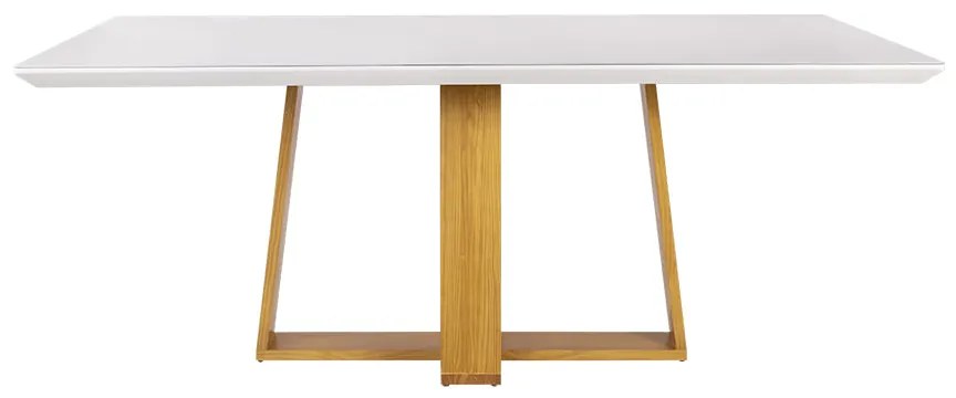 Mesa de Jantar Coyle Com Vidro - Wood Prime DS 41166 1.40 x 0.80