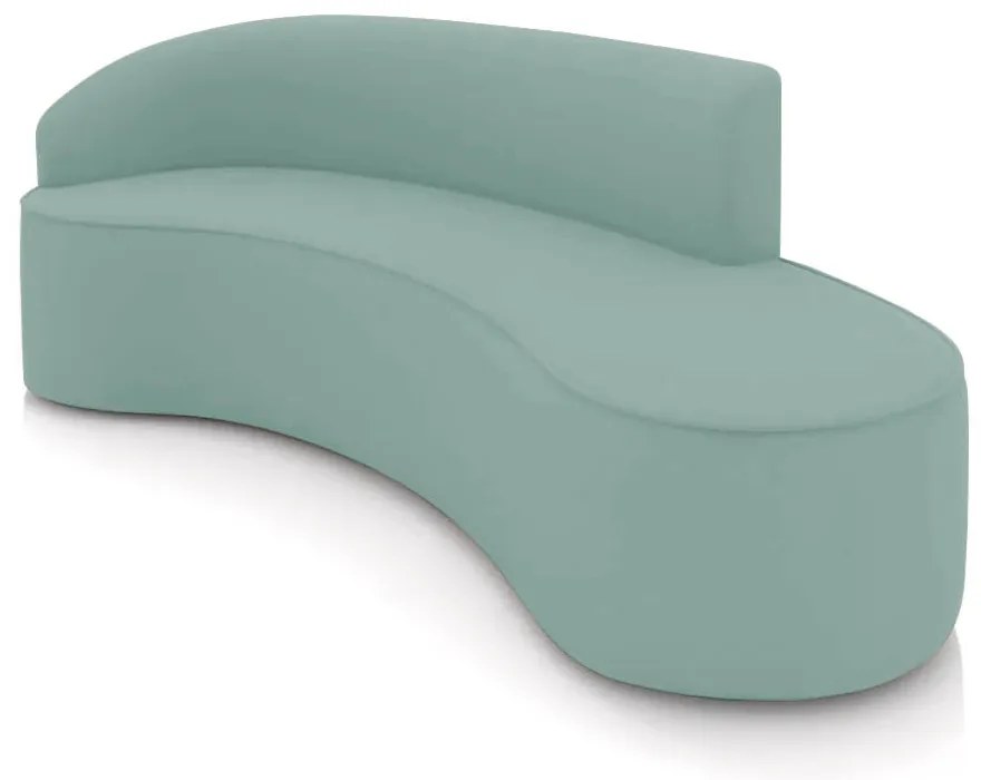 Sofá 4 Lugares Orgânico 220 cm Morgan Veludo/Cotelê D03 - D'Rossi - Menta