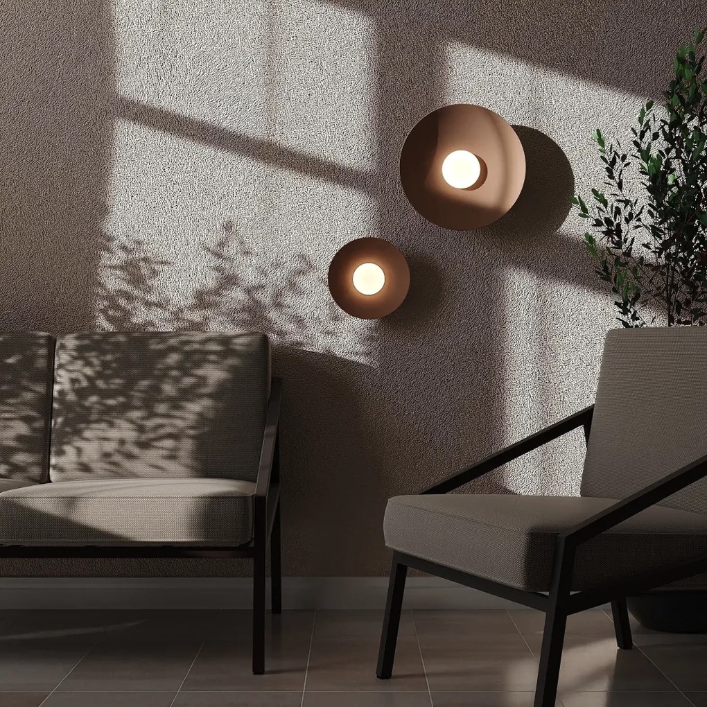 Arandela Tod Dish Egg Small Ø26Cm Led 12W 3000K - Qimporta Ar2525 (CHAMPANHE)