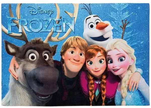 Tapete Infantil Antiderrapante Frozen 70x100 cm