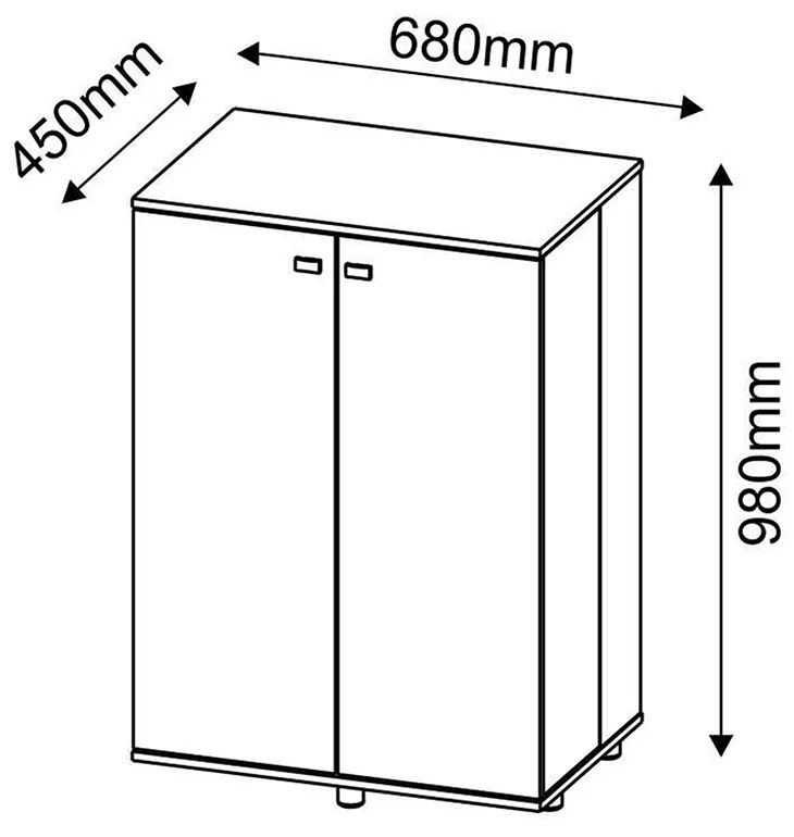 Sapateira Decorativa para Quarto SA3400 MDP Branco G69 - Gran Belo