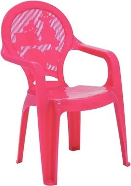 Cadeira Infantil Tramontina Catty em Polipropileno Rosa Estampado