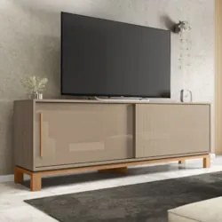 Rack Bancada Para TV 65 Pol 180cm Lucca Areia/Freijó C01 - Mpozenato