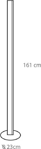 Luminaria De Piso Led Metal E Acrilico 43W 3000K Tower - CAFE