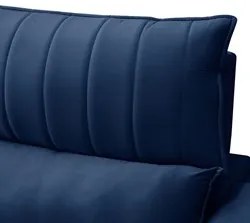 Sofá Retrátil 3 Lugares com Porta Copo 250cm Andes F05 Veludo Azul - M
