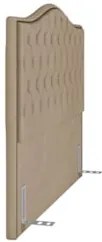 Cabeceira Cama Box Casal King 195cm Siena Z37 Veludo Bege - Mpozenato