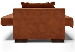 Sofá Cama para Sala de Estar Lisboa Couríssimo Nozes - Ibiza