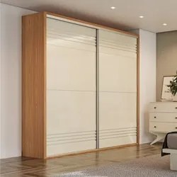 Guarda Roupa Casal 223cm 2 Portas de Correr 100% MDF TW602 Freijó/Off