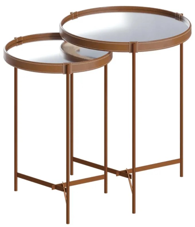 Conjunto Mesa Lateral Nezuko com Espelho Base Cobre G29 - Gran Belo