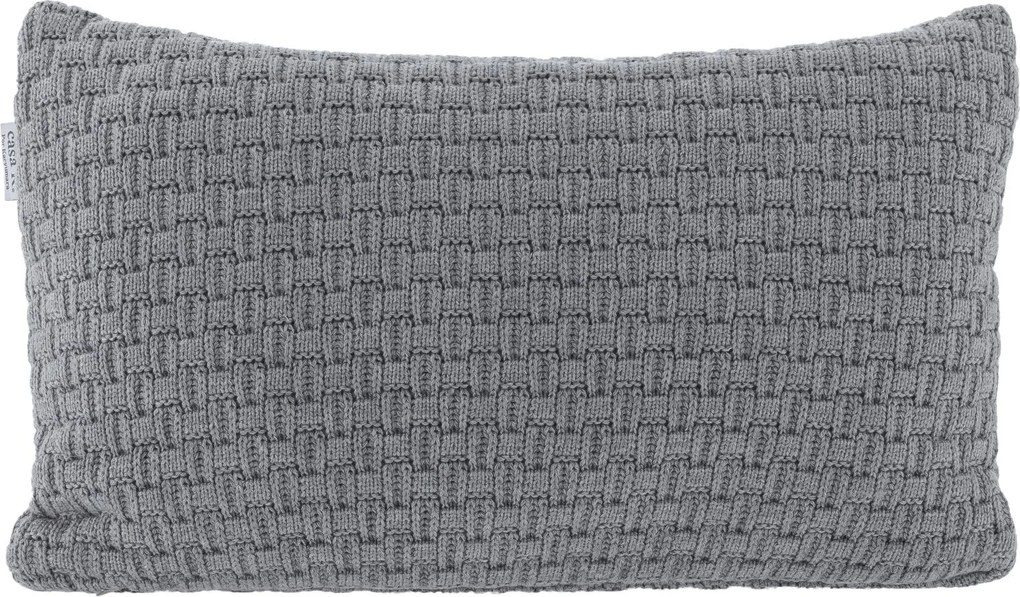 Almofada Kacyumara Tricot 100% Acrílico Tierre 45x45  Prata