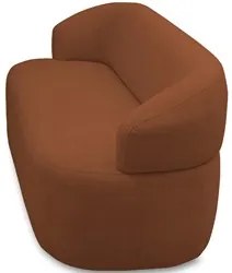 Sofá 3 Lugares Living Orgânico Sala de Estar 170cm Conka F05 Veludo Te