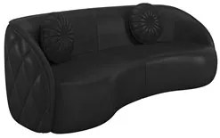 Sofá Decorativo com Almofadas 3 Lugares 240cm Tressê Zion M22 Sintétic