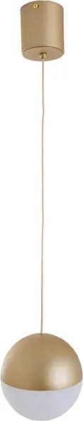 Pendente Led Metal Acrilico 7W 3000K Moon - DOURADO