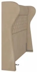 Cabeceira Cama Box Casal Queen 160cm Trinidad Z37 Veludo Bege - Mpozen