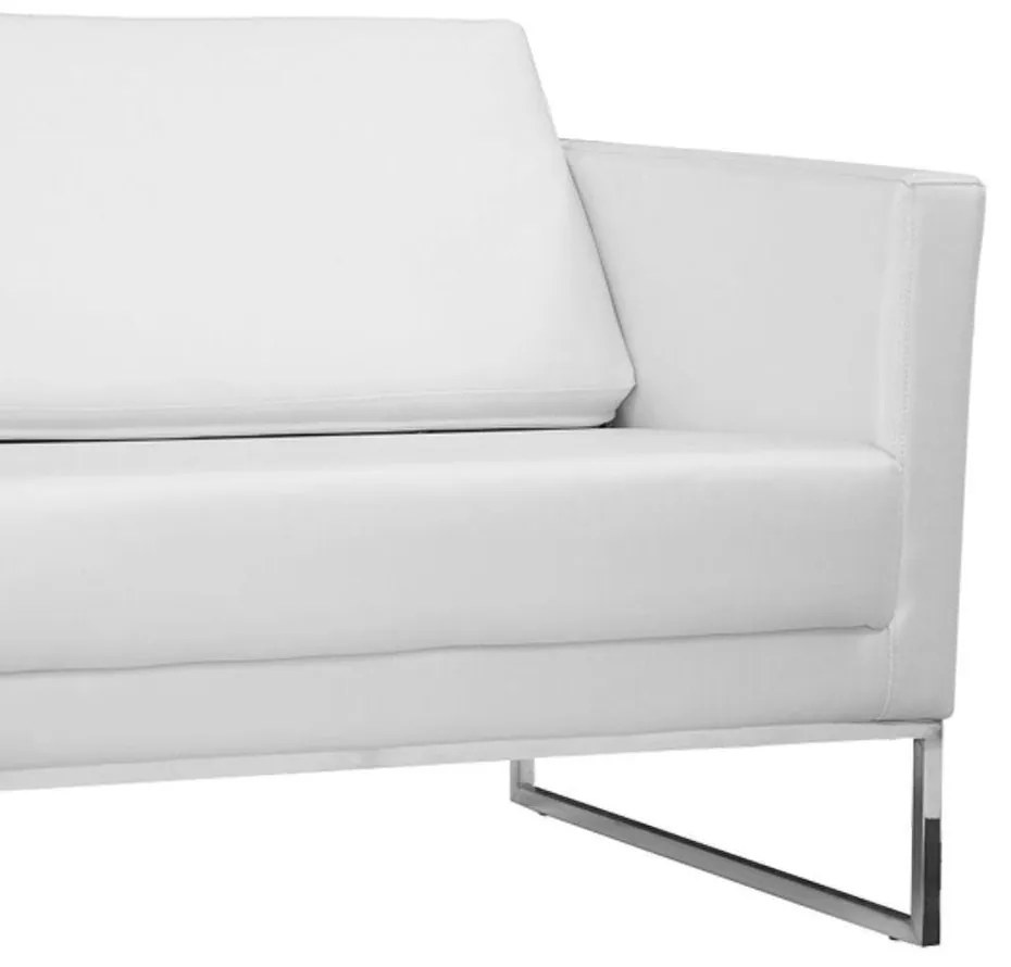 Poltrona Decorativa Julia 106cm PU Sintético Branco G15 - Gran Belo