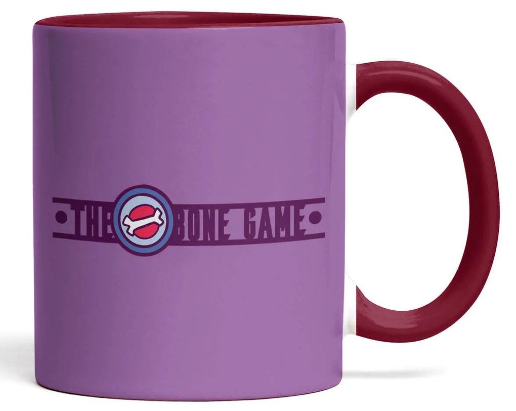 Caneca Dogventure Vingadogs Bone Game Roxo com Alça Vinho