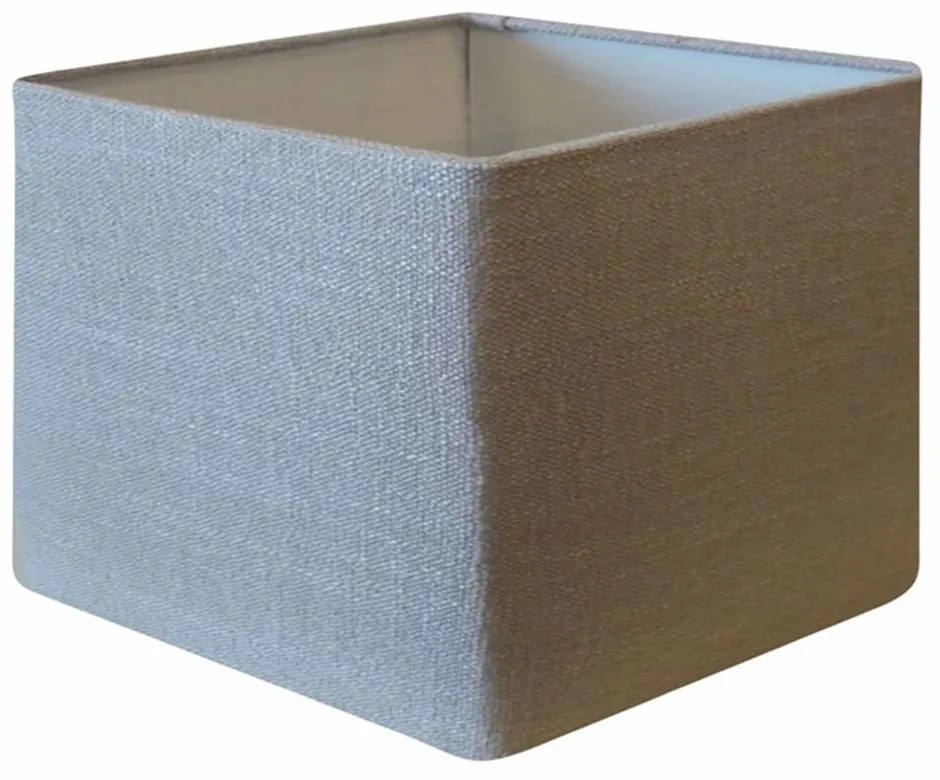 Cúpula em tecido quadrada abajur luminária cp-4077 30/50x50cm rustico cinza