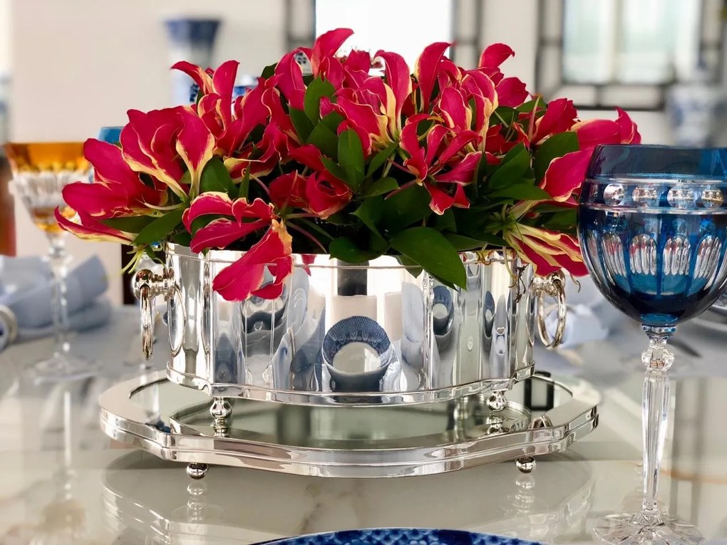 Centro de Mesa Classic Prata St James