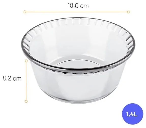 Forma para Suflê Marinex 1,4L