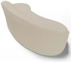 Sofá Living  4 Lugares 300cm Braço Esquerdo Mozart D06 Sintético Bege
