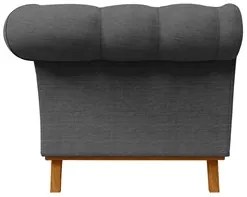 Sofá para Sala de Estar 150cm 1 Lugar Base Madeira Império C-416 Linho