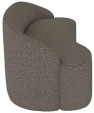 Sofá 5 Lugares para Sala de Estar Living 300cm Theo D06 Bouclê Castor