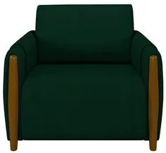 Conjunto Sofá 3 Lugares 223cm e Poltrona 98cm Amaranto M22 Veludo Verd