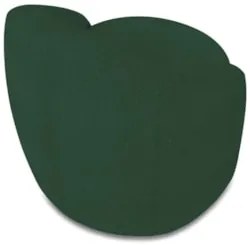 Poltrona Sala Giratória Redonda 91cm Steve Boucle Verde I01 - Mpozena