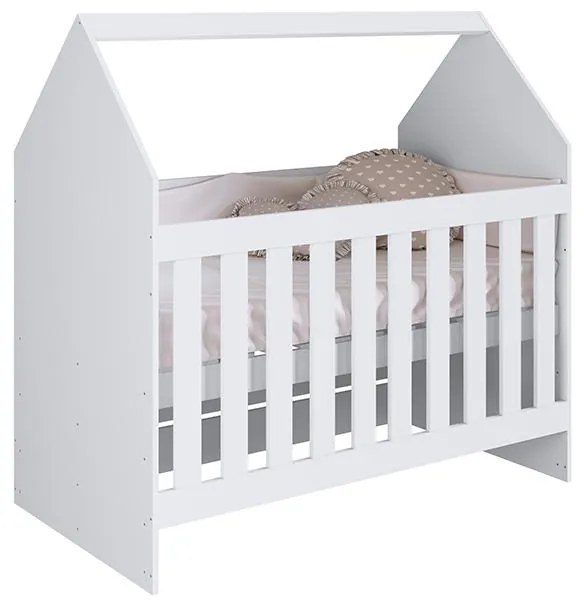 Berço Quarto Infantil Cama Montessori Meu Fofinho - Branco
