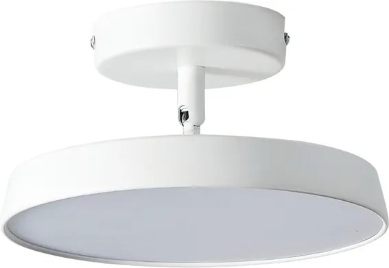 Plafon Led Sobrepor Redondo Metal Branco 9W