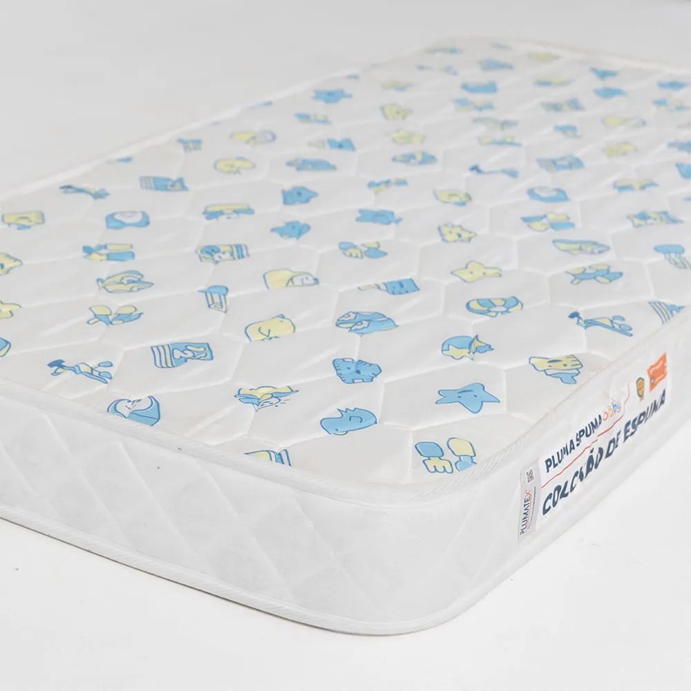 Colchão de Espuma Plummi Mini Berço 60cm x  70cm x 10cm D20 - Colchão de Espuma Plummi Berço 60cm x  70cm x 10cm D20