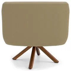 Kit 2 Poltronas Decorativas Giratórias Base Giromad Madeira Jade Velud