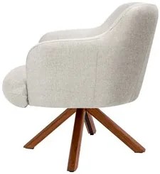 Kit 2 Poltronas Decorativas Giratórias Base Giromad Madeira Jade C-107