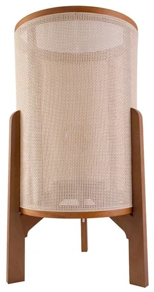 Abajur Elizabeth Cupula Castanho Claro 15W