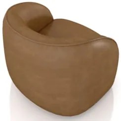 Poltrona para Sala Orgânica 90cm Zion Z32 Sintético Caramelo - Mpozena