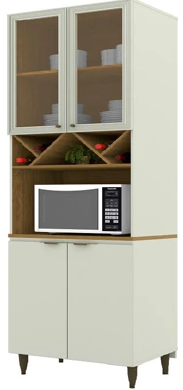 Paneleiro Torre quente 4 portas MDF Cozinha Armário Balcão