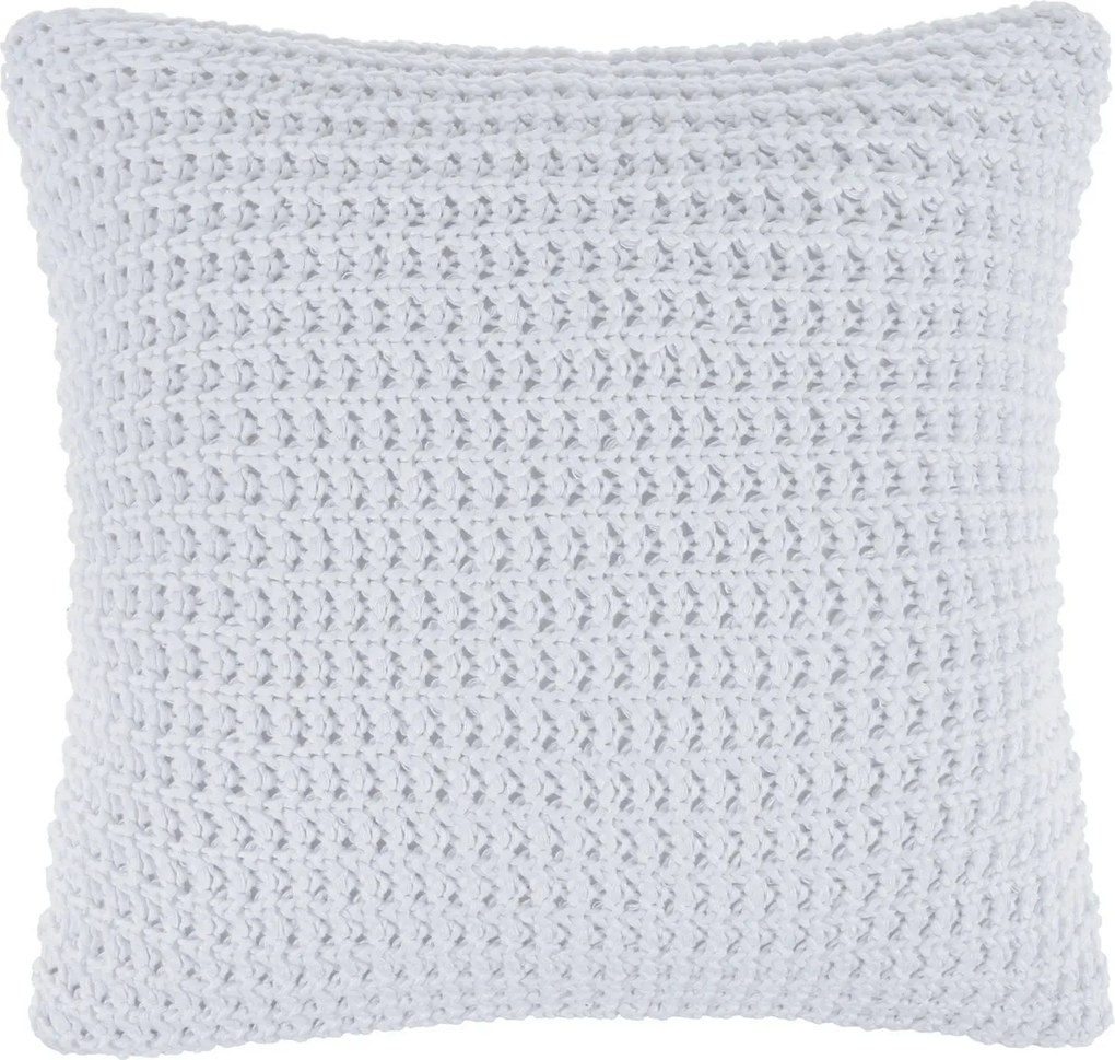 Almofada Trussardi  Tricot 100% Algodão Rizzo Branca - 40x40cm
