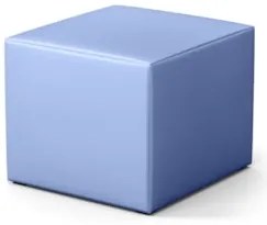 Poltrona de Amamentação Pés Madeira e Puff Lucy Z39  Sintético Azul -