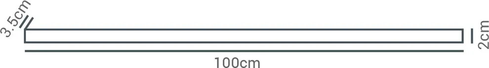 Trilho Eletrificado De Sobrepor 100X2X3,5Cm Preto | Opus Ac 35376 (Preto)
