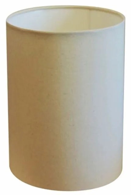 Cúpula em tecido cilíndrica abajur luminária cp-4012 18x25cm algodão crú