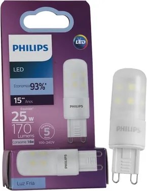 Lampada Led Halopin Encapsulada G9 1,6W 180 6500K