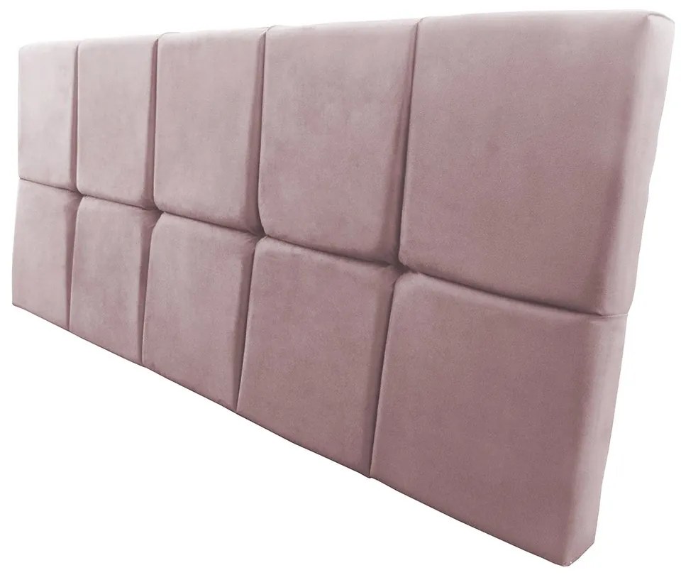 Cabeceira Painel Nina para Cama Box Queen 1,60 cm Estofada Suede Crepe