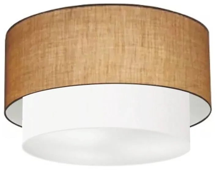 Plafon Para Corredor Cilíndrico SC-3045 Cúpula Cor Palha Branco