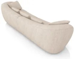 Sofá 2 Lugares 212cm Orgânico Pé Madeira Yume Linho Cru Z55 - Mpozenat