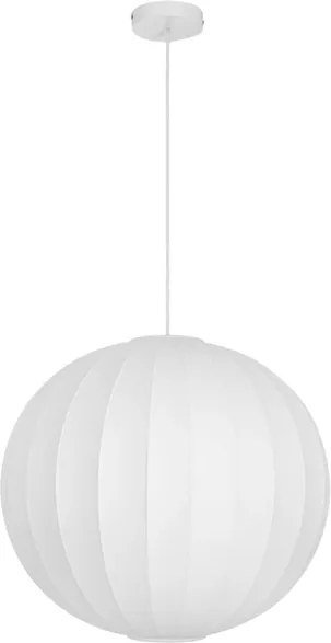 Pendente Tecido E Metal Branco &amp;#xD8;50x45cm Balloon