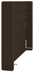 Cabeceira Cama Box Queen 160cm Pisa Z37 Sintético Marrom - Mpozenato