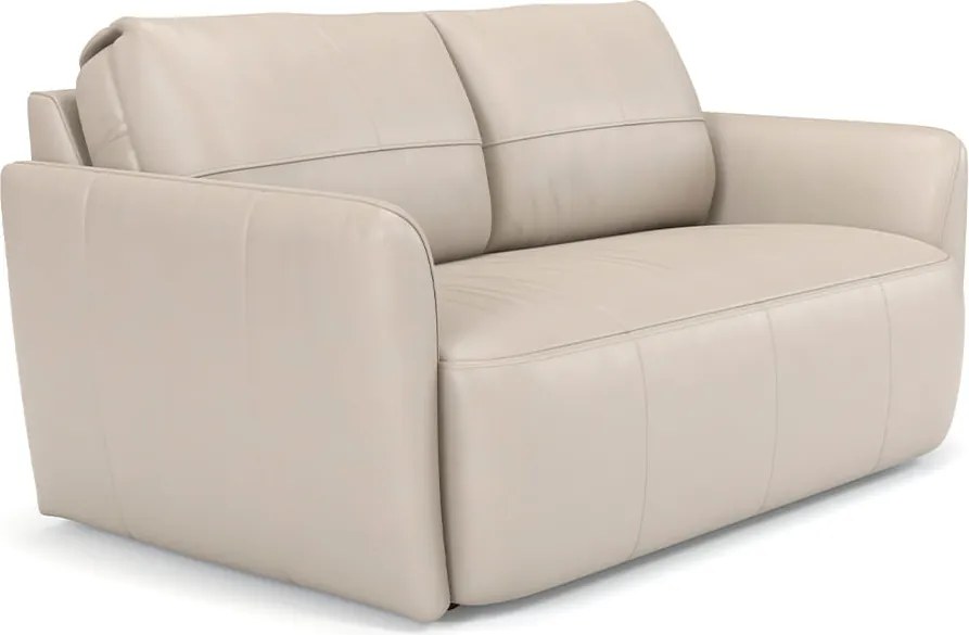 Sofá Teruel Couro Natural Sherwood Pérola