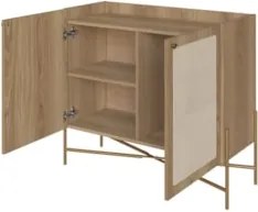 Balcão Aparador Buffet Cantinho do Café Pé Metal Arlo A10 Hanover/Dour