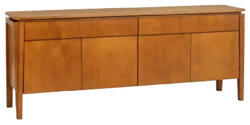 Balcão Buffet Davitah Madeira Tauari Estilo Contemporâneo
